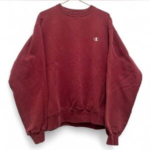 Champion Men's Burgundy Crewneck Sweatshirt